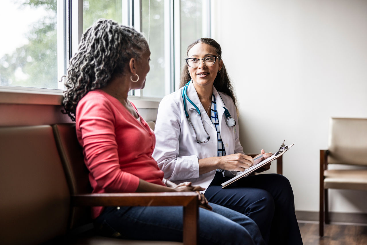 doctor with patient