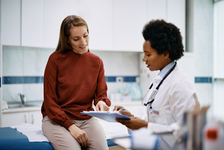 doctor with patient